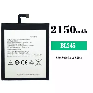 Batteri BL245 til Lenovo S60/S60-a/S60-t