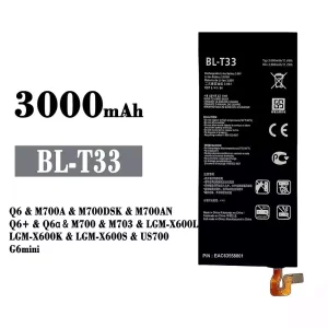 Batteri BL-T33 til LG Q6 /Q6+ /Q6a /G6mini