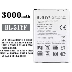 Batteri BL-51YF til LG G4 /G4 Stylus / G4 Dual