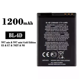 Batteri BL-4D til Nokia N97 mini/E5/E7/702T/N8