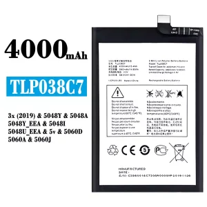 Batteri TLP038C7 til Alcatel 3X 2019