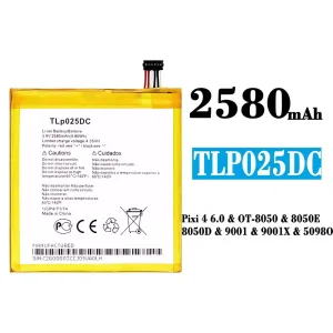Batteri TLp025DC til Alcatel Pixi 4 6.0