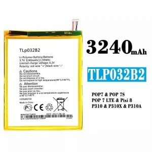 Batteri TLP032B2 til Alcatel POP 7/POP 7S/POP 7 LTE/Pixi 8