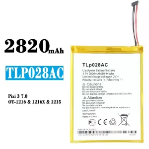 Batteri TLp028AC til Alcatel Pixi 3 7.0