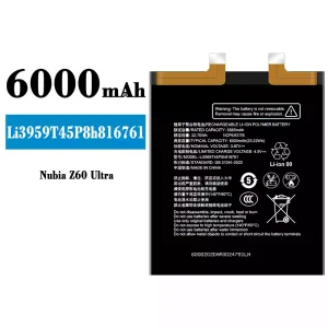 Batteri Li3959T45P8h816761 til Nubia Z60 Ultra