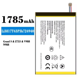 Batteri Li3817T43P3h724940 til ZTE Grand S/Z753/V988/N988