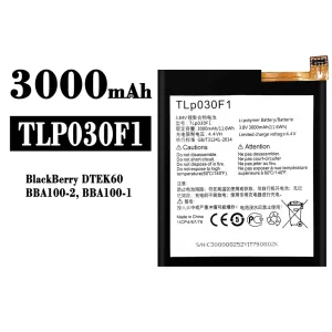 Batteri TLP030F1 til BlackBerry DTEK60/BBA100/BBA100-1/BBA100-2