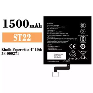 Batteri ST22 til Amazon Kindle Paperwhite 4"10th/58-000271
