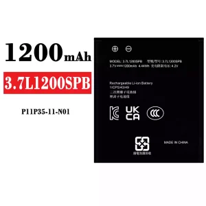 Batteri 3.7L1200SPB til Texas Instruments P11P35-11-N01