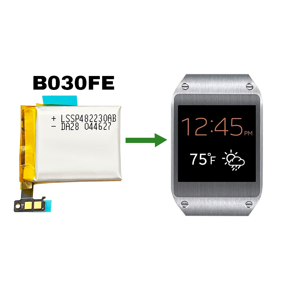 Batteri B030FE til Samsung Galaxy Gear 1,Galaxy V700,Galaxy SM-V700 - Billede 4