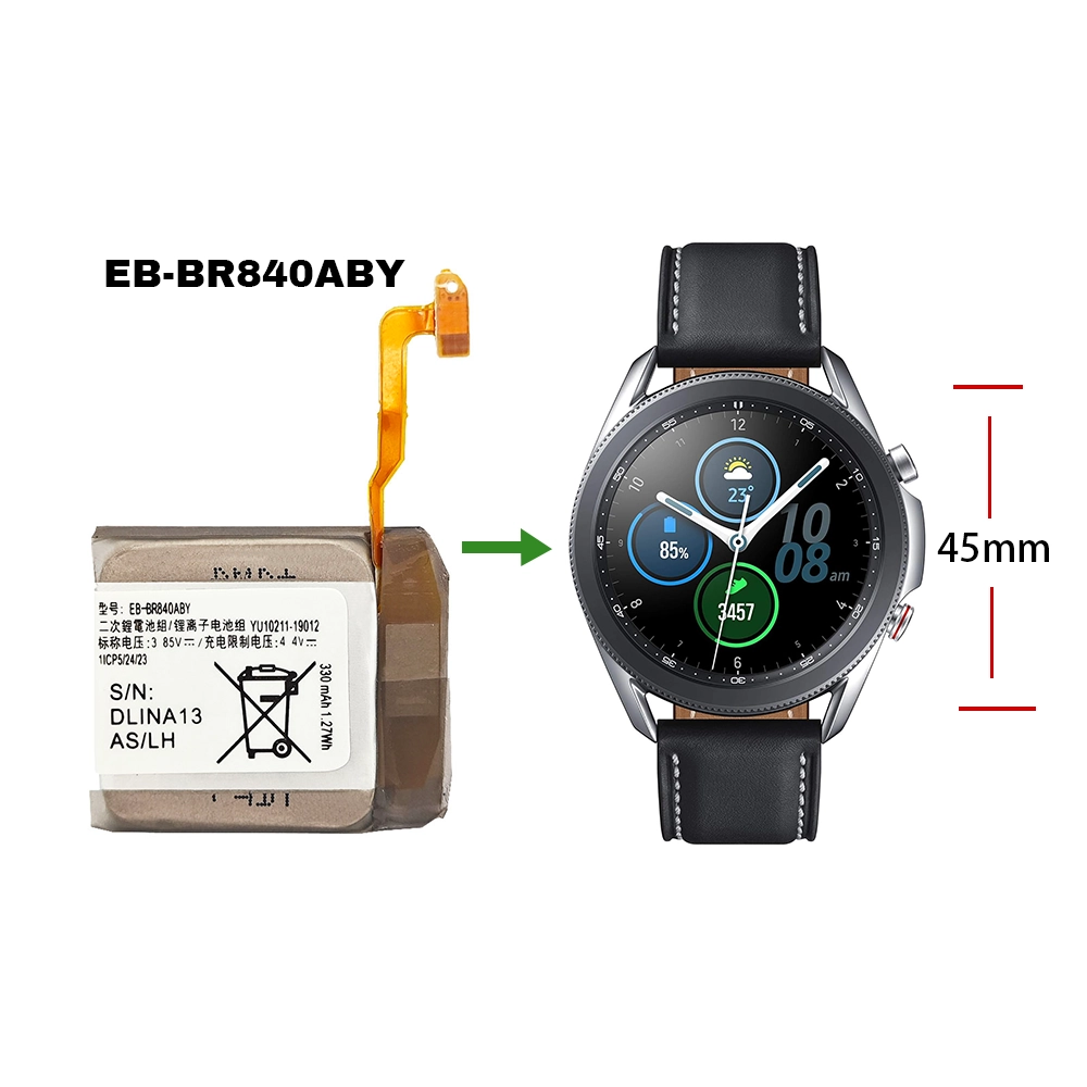 Batteri EB-BR840ABY til Samsung Galaxy Watch 3 (45mm) SM-R840 SM-R845 SM-R845U - Billede 4