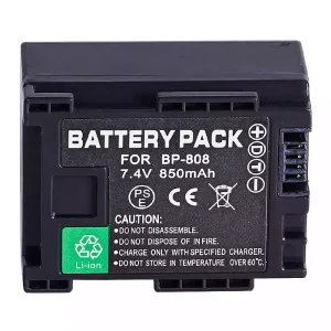 Kamera batteri til Canon BP-807 BP-808 BP-809