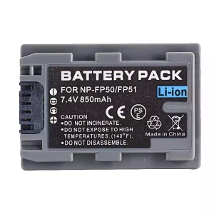 Kamera batteri til SONY DCR-HC21E DCR-HC23E DCR-SR40E DCR-SR60E DCR-SR70E