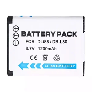 Kamera batteri til SANYO DB-L80, DB-L80AU