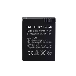 Kamera batteri til GoPro AHDBT-201 AHDBT-301 AHDBT-302
