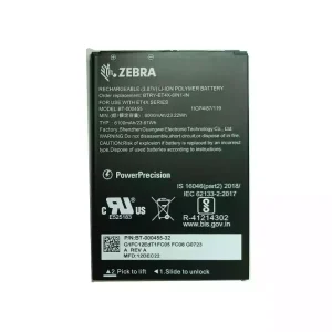 Batteri til ZEBRA BT-000455 BTRY-ET4X-8IN1-IN